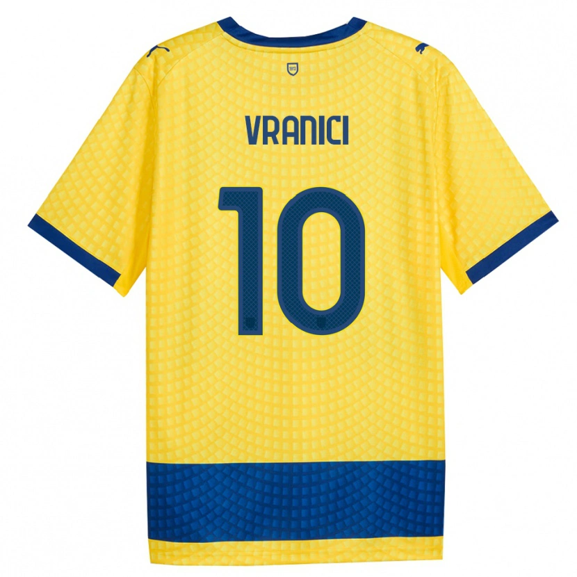 Danxen Damen Dean Vranici #10 Gelb Blau Schwarz Auswärtstrikot Trikot 2026/27 T-Shirt
