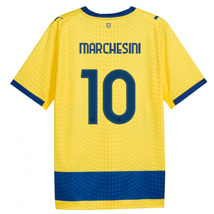 Danxen Damen Cosimo Marchesini #10 Gelb Blau Schwarz Auswärtstrikot Trikot 2026/27 T-Shirt