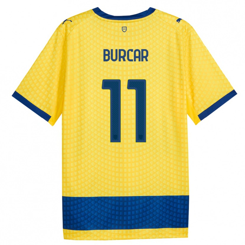 Danxen Damen Andrija Burcar #11 Gelb Blau Schwarz Auswärtstrikot Trikot 2026/27 T-Shirt