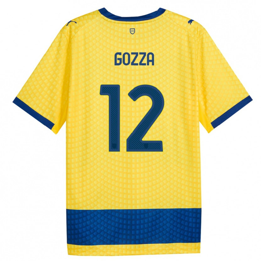 Danxen Damen Luca Gozza #12 Gelb Blau Schwarz Auswärtstrikot Trikot 2026/27 T-Shirt