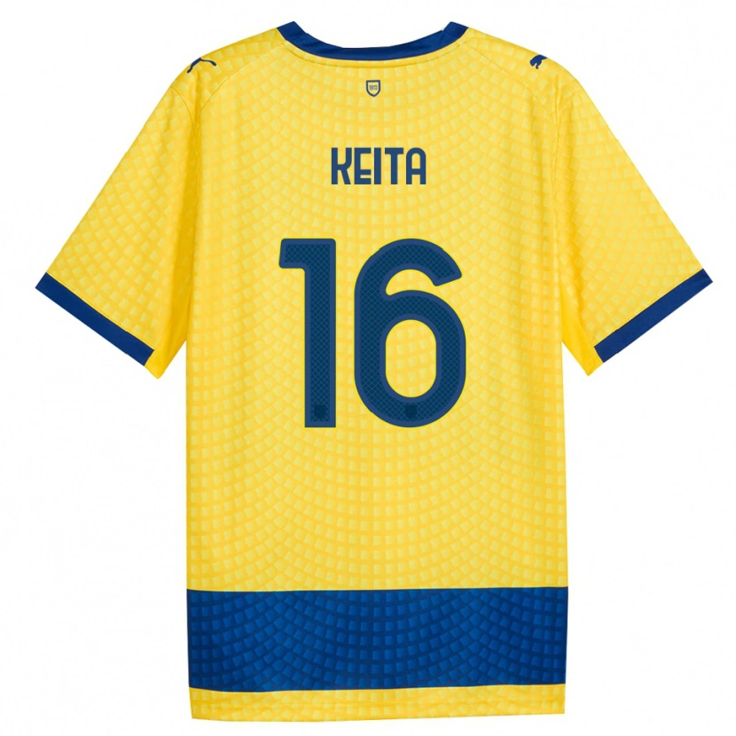 Danxen Damen Mandela Keita #16 Gelb Blau Schwarz Auswärtstrikot Trikot 2026/27 T-Shirt