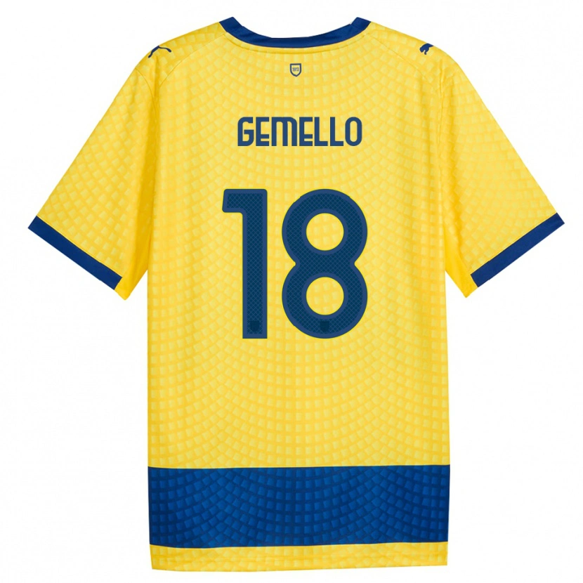 Danxen Damen Andrea Gemello #18 Gelb Blau Schwarz Auswärtstrikot Trikot 2026/27 T-Shirt