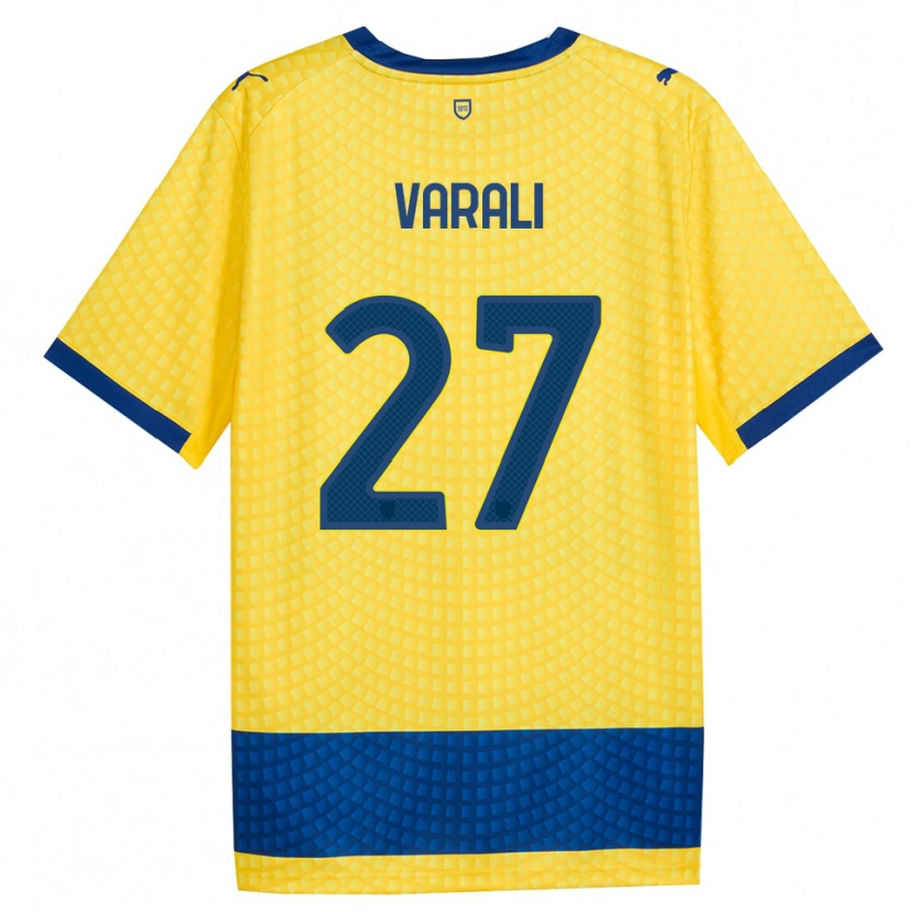 Danxen Damen Ludovico Varali #27 Gelb Blau Schwarz Auswärtstrikot Trikot 2026/27 T-Shirt