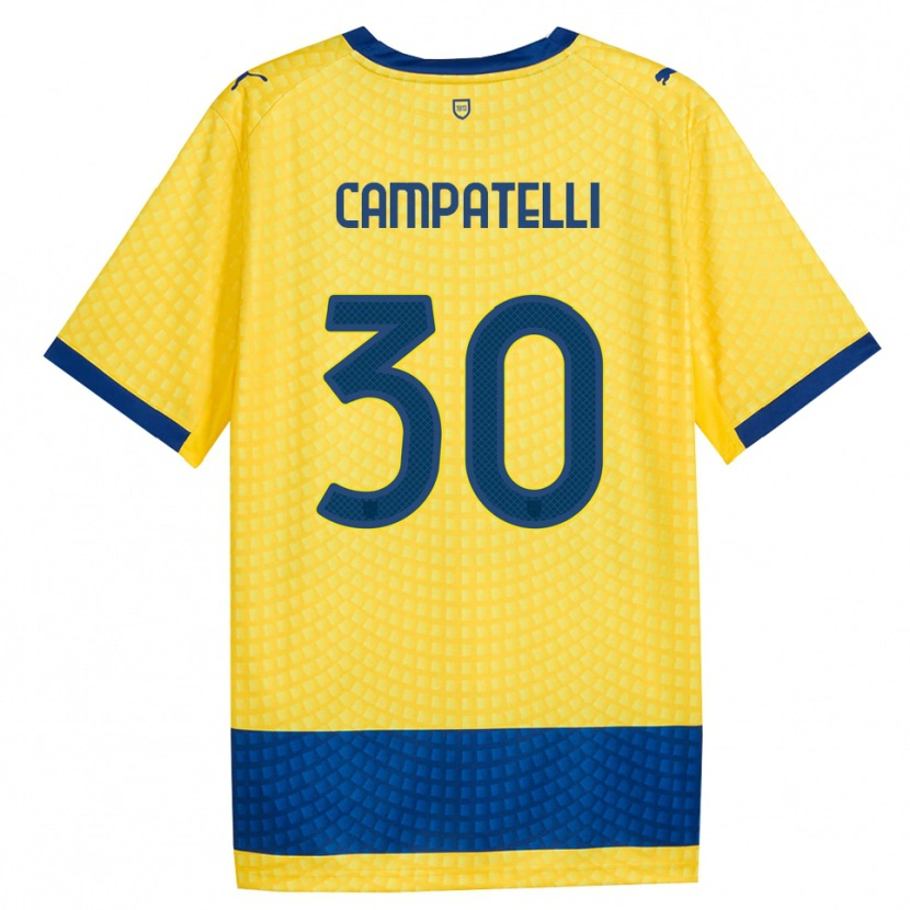Danxen Damen Marco Campatelli #30 Gelb Blau Schwarz Auswärtstrikot Trikot 2026/27 T-Shirt