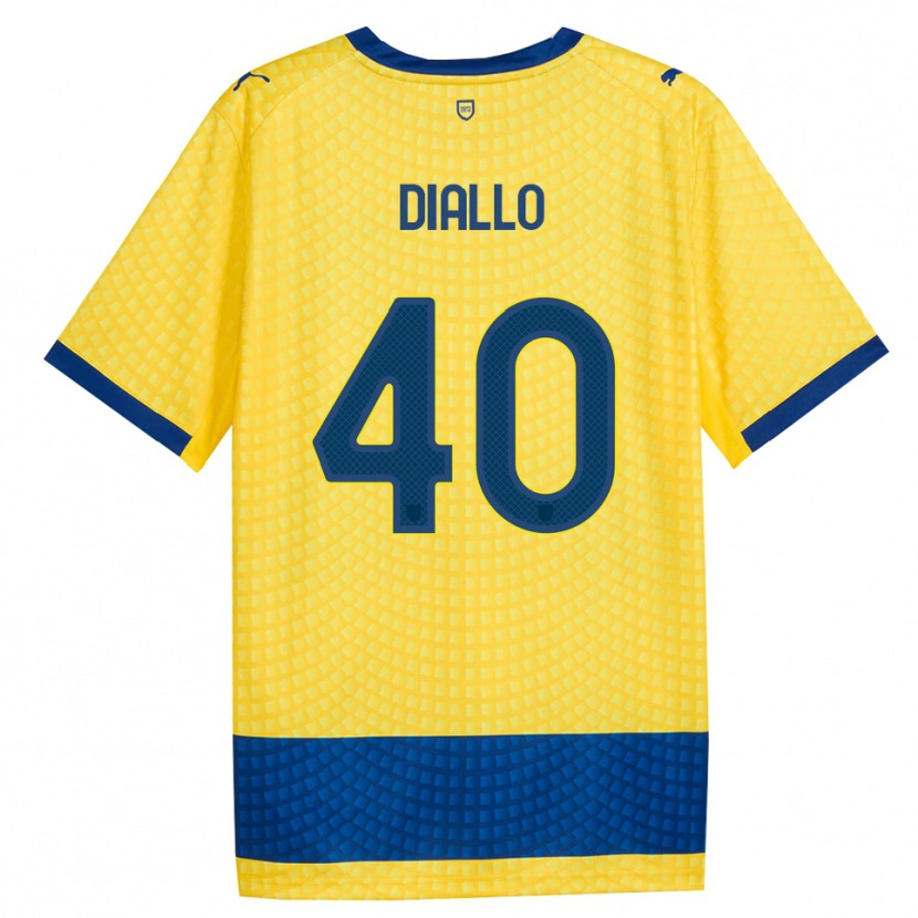 Danxen Damen Djibril Diallo #40 Gelb Blau Schwarz Auswärtstrikot Trikot 2026/27 T-Shirt