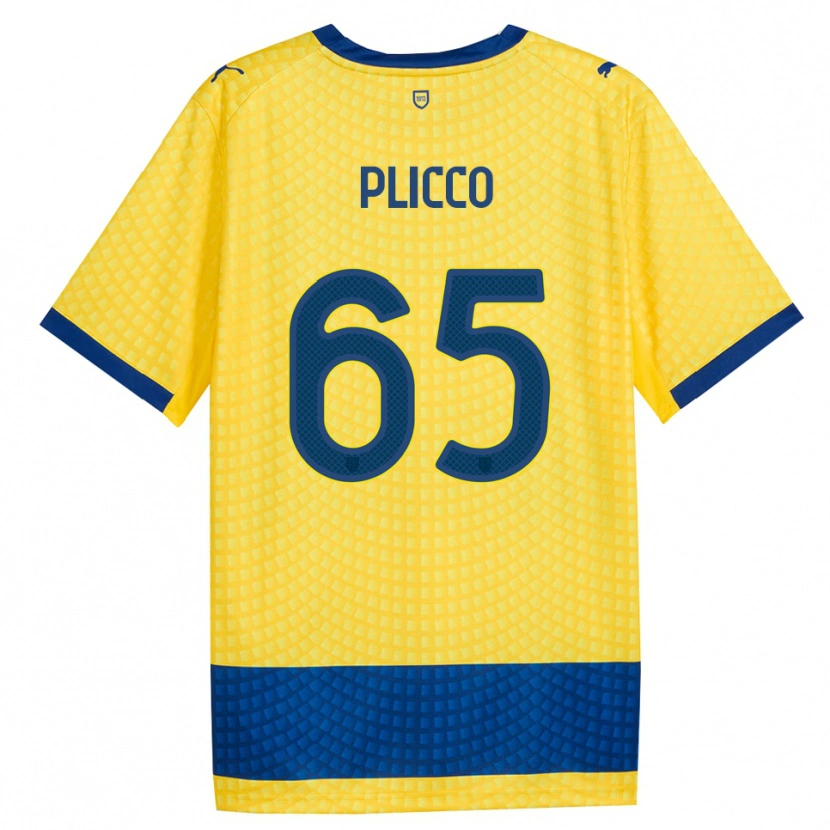 Danxen Damen Elia Plicco #65 Gelb Blau Schwarz Auswärtstrikot Trikot 2026/27 T-Shirt