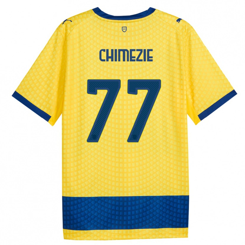 Danxen Damen Giorgio Chimezie #77 Gelb Blau Schwarz Auswärtstrikot Trikot 2026/27 T-Shirt