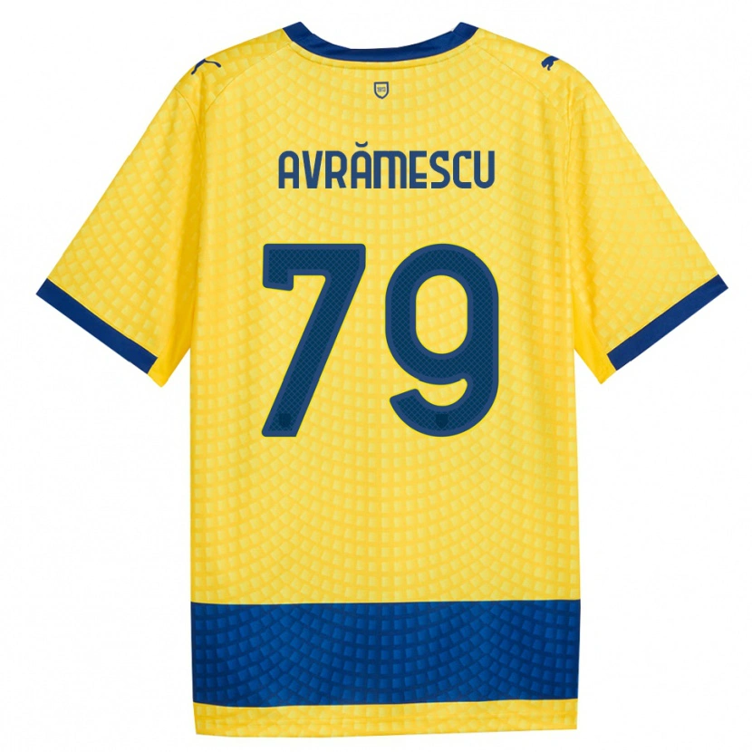 Danxen Damen Ianis Avrămescu #79 Gelb Blau Schwarz Auswärtstrikot Trikot 2026/27 T-Shirt