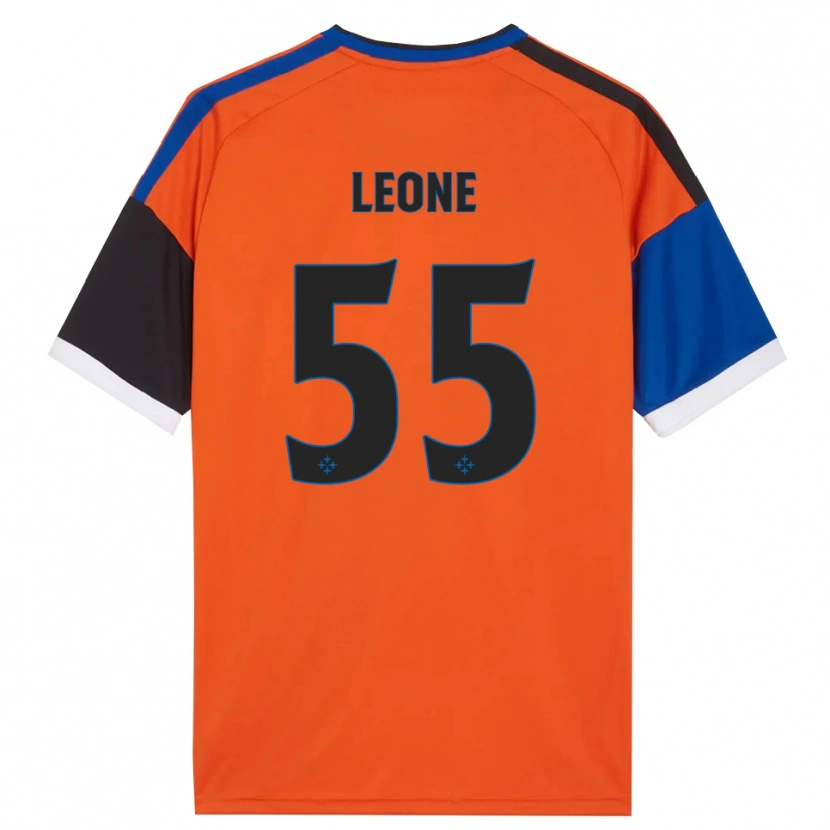 Danxen Damen Giuseppe Leone #55 Orange Blau Schwarz Weiß Auswärtstrikot Trikot 2026/27 T-Shirt