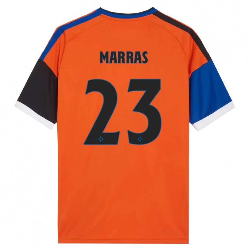Danxen Damen Tommaso Marras #23 Orange Blau Schwarz Weiß Auswärtstrikot Trikot 2026/27 T-Shirt