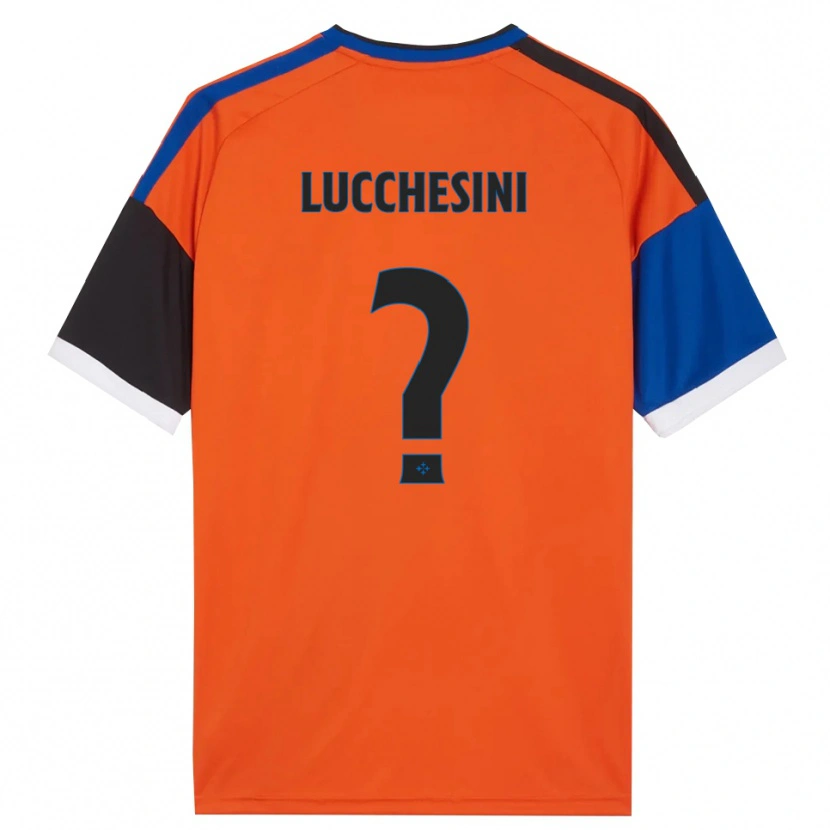 Danxen Damen Francesco Lucchesini #0 Orange Blau Schwarz Weiß Auswärtstrikot Trikot 2026/27 T-Shirt