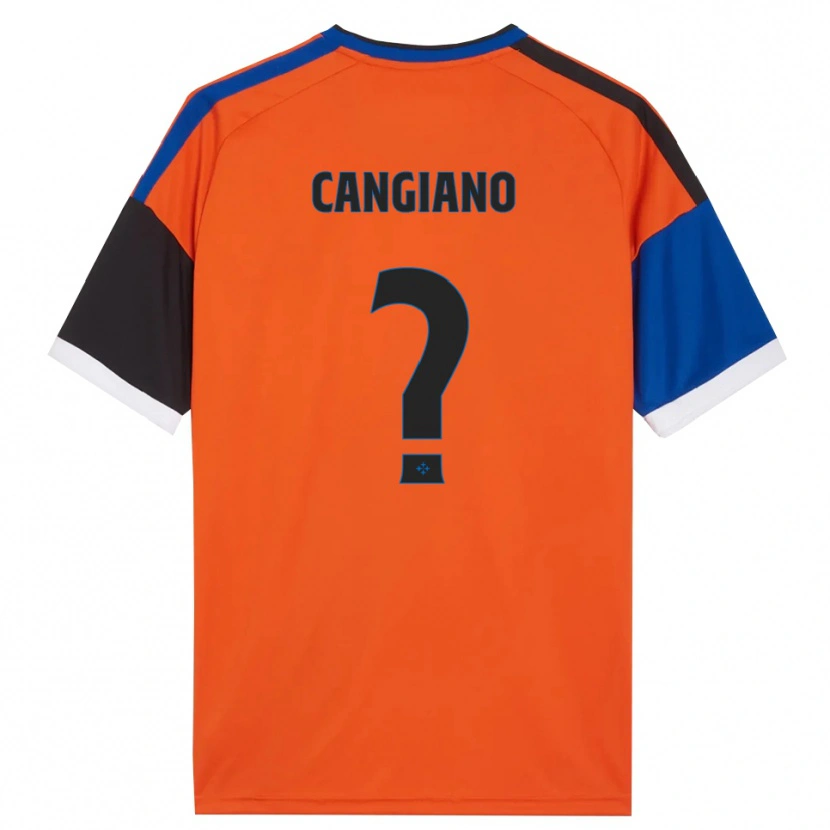 Danxen Damen Cristian Cangiano #0 Orange Blau Schwarz Weiß Auswärtstrikot Trikot 2026/27 T-Shirt