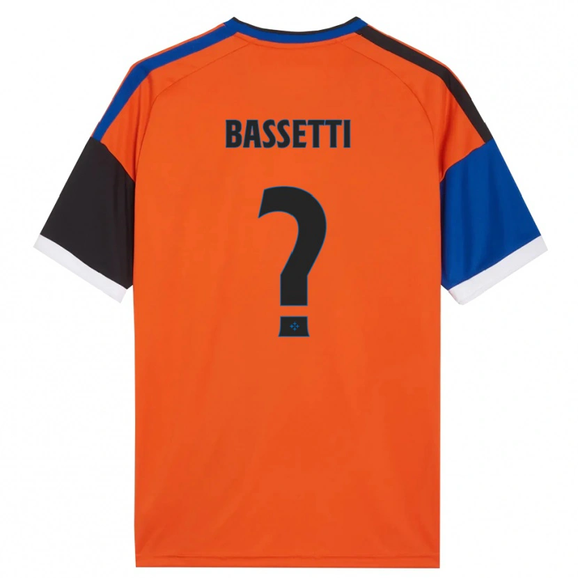 Danxen Damen Giovanni Bassetti #0 Orange Blau Schwarz Weiß Auswärtstrikot Trikot 2026/27 T-Shirt