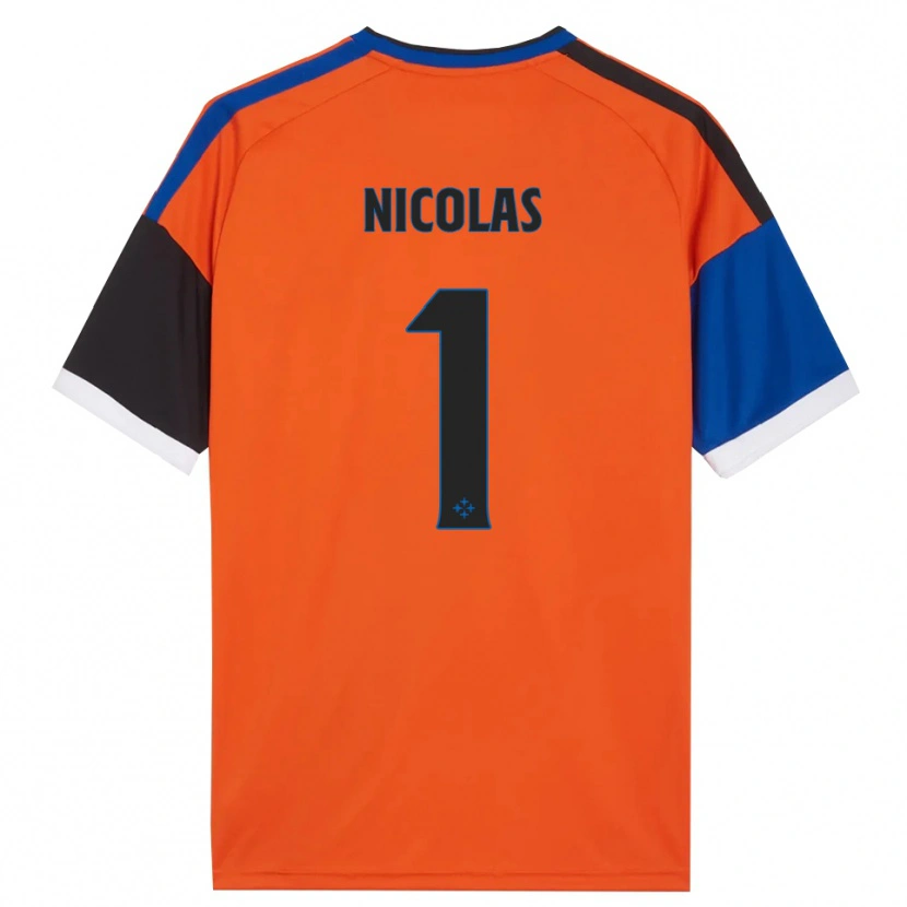 Danxen Damen Nicolas #1 Orange Blau Schwarz Weiß Auswärtstrikot Trikot 2026/27 T-Shirt
