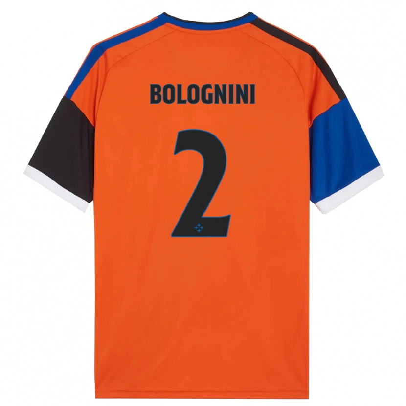 Danxen Damen Andrea Bolognini #2 Orange Blau Schwarz Weiß Auswärtstrikot Trikot 2026/27 T-Shirt