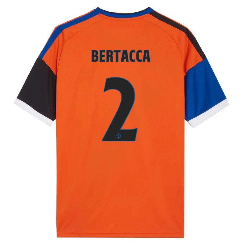 Danxen Damen Samuele Bertacca #2 Orange Blau Schwarz Weiß Auswärtstrikot Trikot 2026/27 T-Shirt