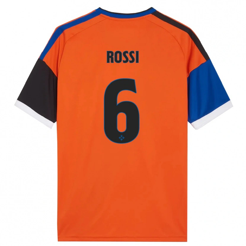 Danxen Damen Francesco Rossi #6 Orange Blau Schwarz Weiß Auswärtstrikot Trikot 2026/27 T-Shirt