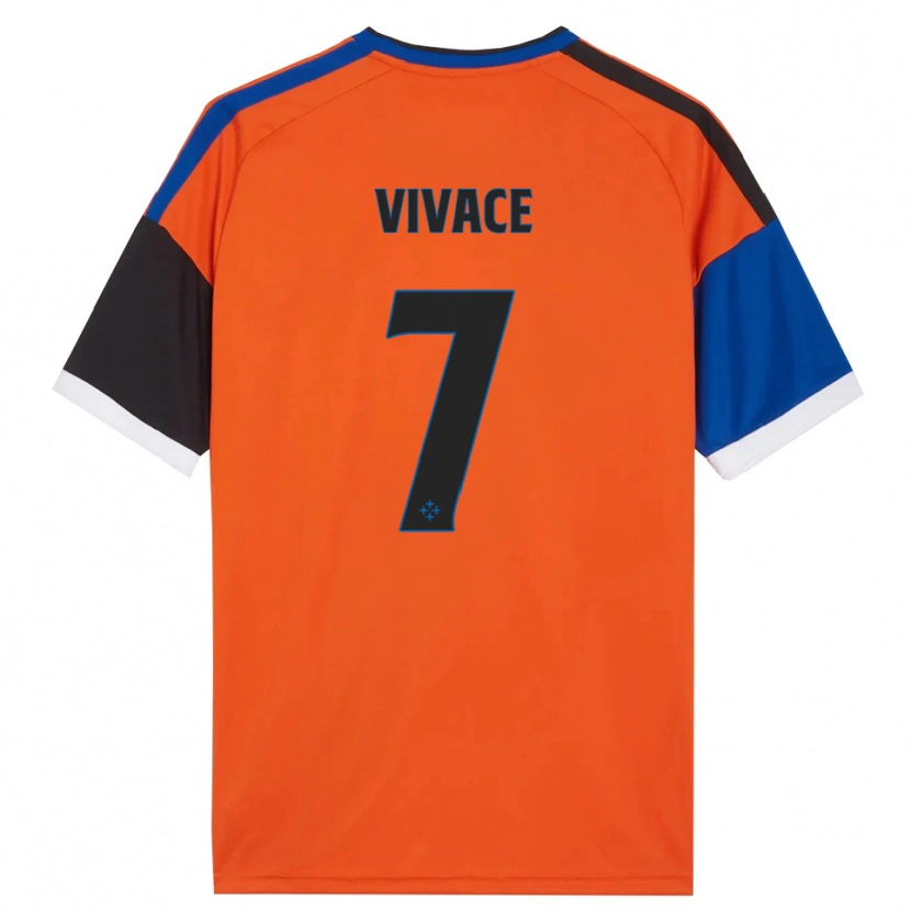 Danxen Damen Cristian Vivace #7 Orange Blau Schwarz Weiß Auswärtstrikot Trikot 2026/27 T-Shirt