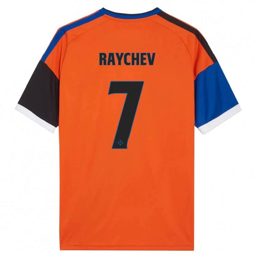 Danxen Damen Adrian Raychev #7 Orange Blau Schwarz Weiß Auswärtstrikot Trikot 2026/27 T-Shirt