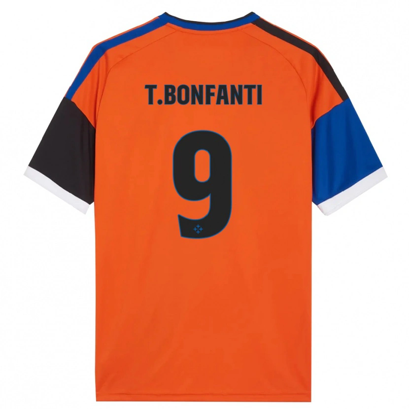 Danxen Damen Thomas Bonfanti #9 Orange Blau Schwarz Weiß Auswärtstrikot Trikot 2026/27 T-Shirt