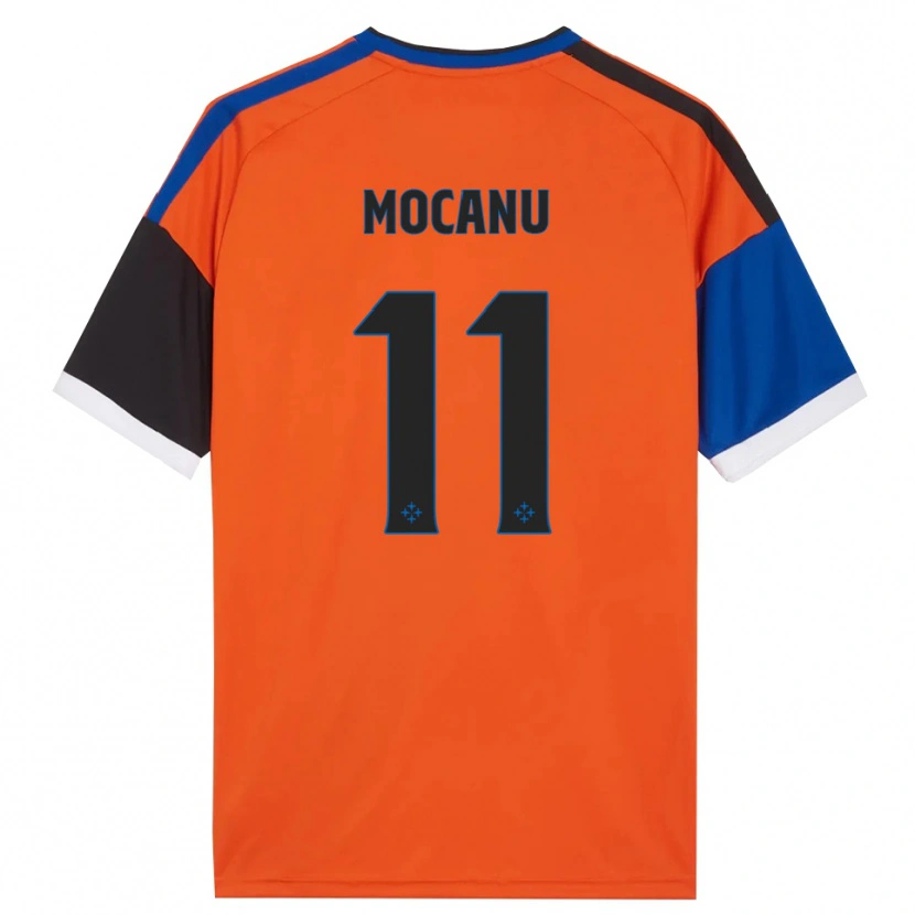 Danxen Damen Andreas Mocanu #11 Orange Blau Schwarz Weiß Auswärtstrikot Trikot 2026/27 T-Shirt