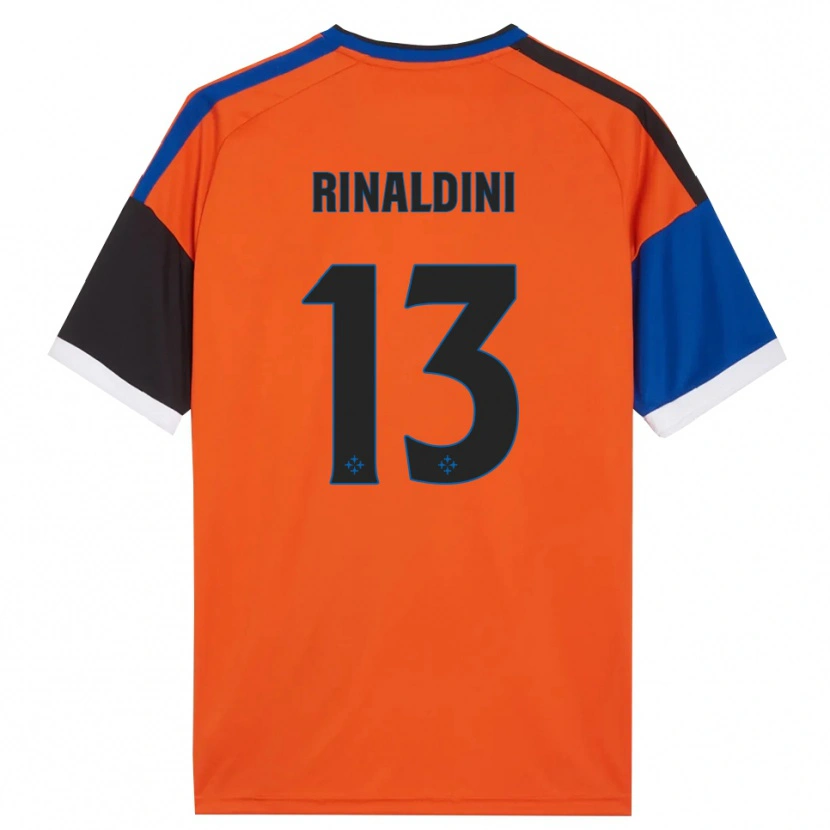 Danxen Damen Duccio Rinaldini #13 Orange Blau Schwarz Weiß Auswärtstrikot Trikot 2026/27 T-Shirt