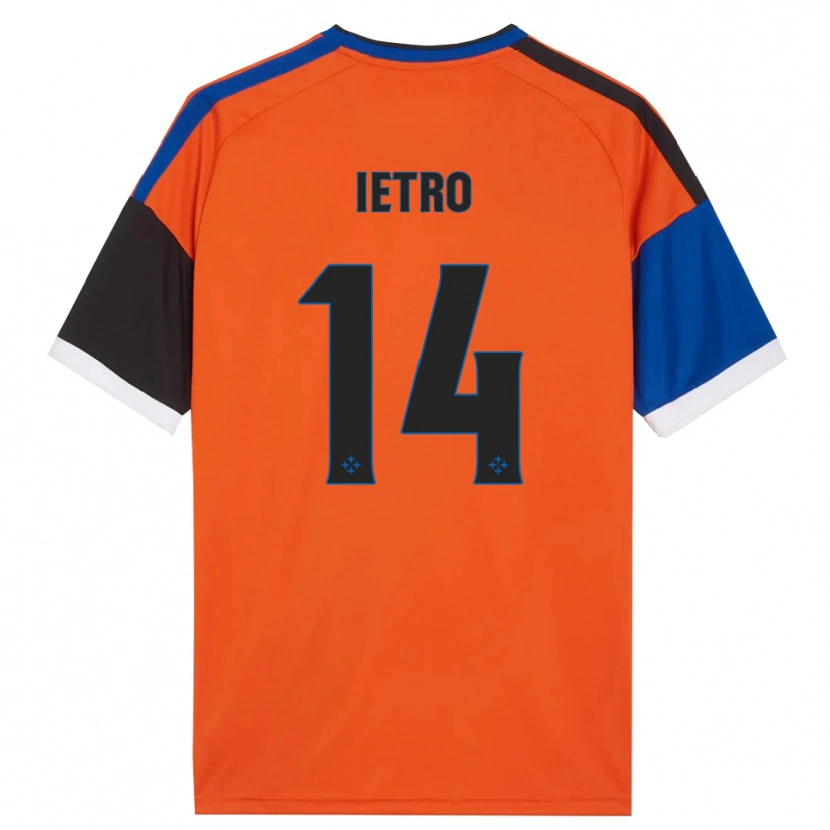 Danxen Damen Alessandro Ietro #14 Orange Blau Schwarz Weiß Auswärtstrikot Trikot 2026/27 T-Shirt