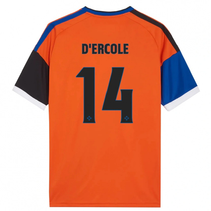Danxen Damen Enrico D'ercole #14 Orange Blau Schwarz Weiß Auswärtstrikot Trikot 2026/27 T-Shirt