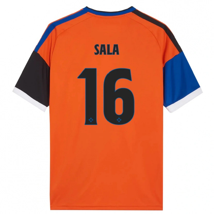Danxen Damen Mattia Sala #16 Orange Blau Schwarz Weiß Auswärtstrikot Trikot 2026/27 T-Shirt