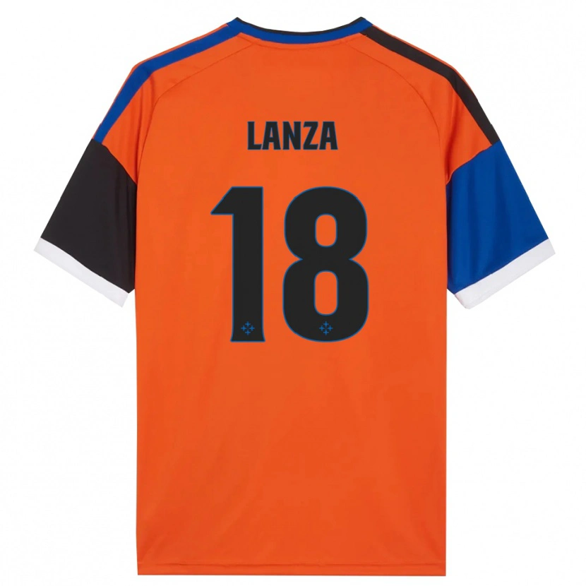 Danxen Damen Manuel Lanza #18 Orange Blau Schwarz Weiß Auswärtstrikot Trikot 2026/27 T-Shirt