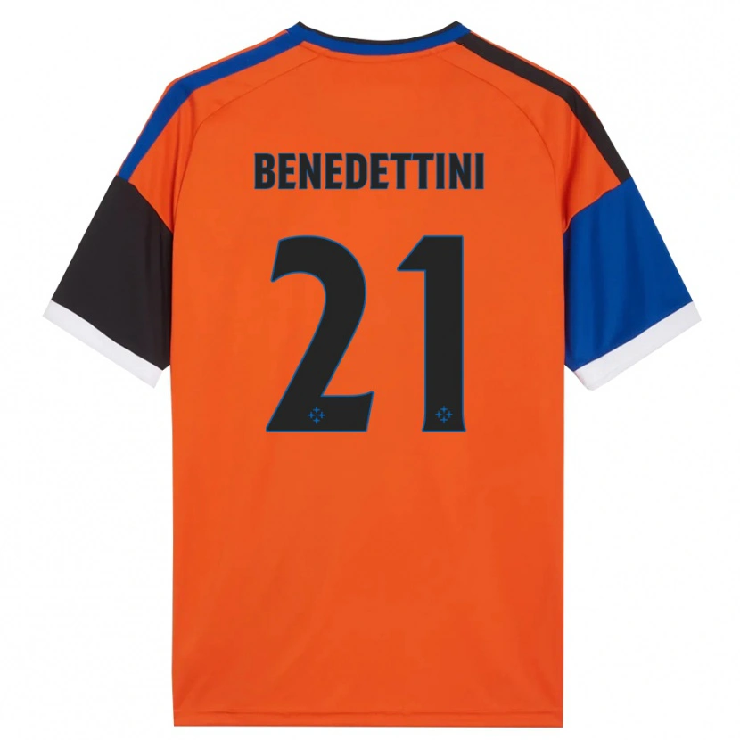 Danxen Damen Filippo Benedettini #21 Orange Blau Schwarz Weiß Auswärtstrikot Trikot 2026/27 T-Shirt