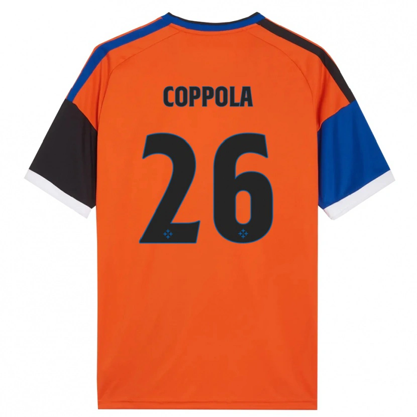 Danxen Damen Francesco Coppola #26 Orange Blau Schwarz Weiß Auswärtstrikot Trikot 2026/27 T-Shirt