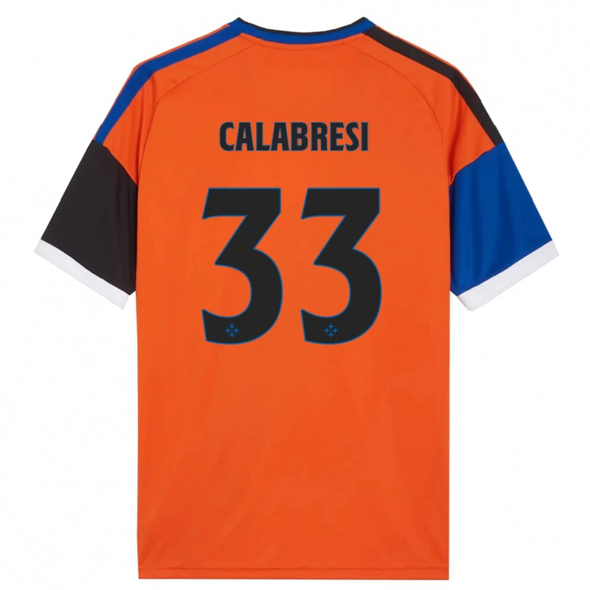 Danxen Damen Arturo Calabresi #33 Orange Blau Schwarz Weiß Auswärtstrikot Trikot 2026/27 T-Shirt