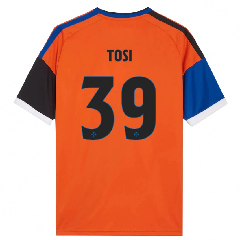 Danxen Damen Lorenzo Tosi #39 Orange Blau Schwarz Weiß Auswärtstrikot Trikot 2026/27 T-Shirt