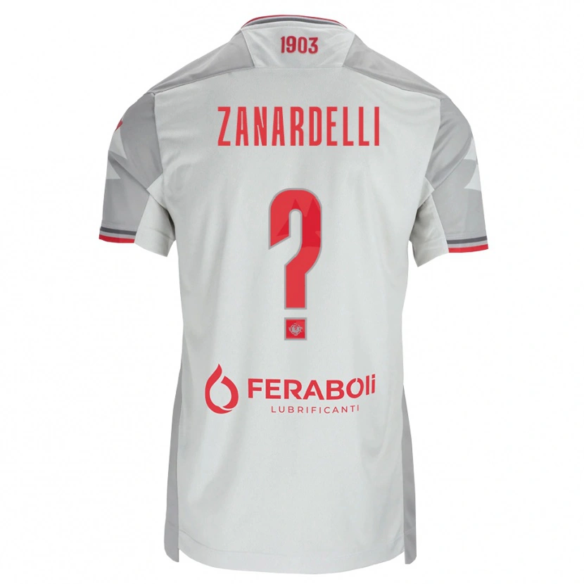 Danxen Damen Nicola Zanardelli #0 Grau Weiß Rot Auswärtstrikot Trikot 2026/27 T-Shirt