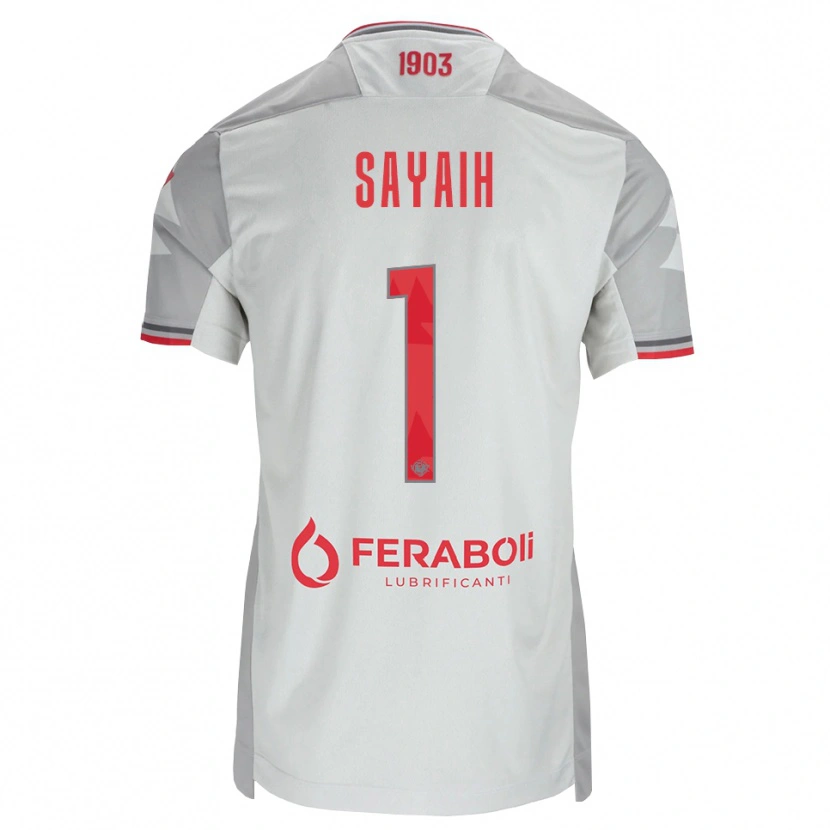 Danxen Damen Ilyas Sayaih #1 Grau Weiß Rot Auswärtstrikot Trikot 2026/27 T-Shirt