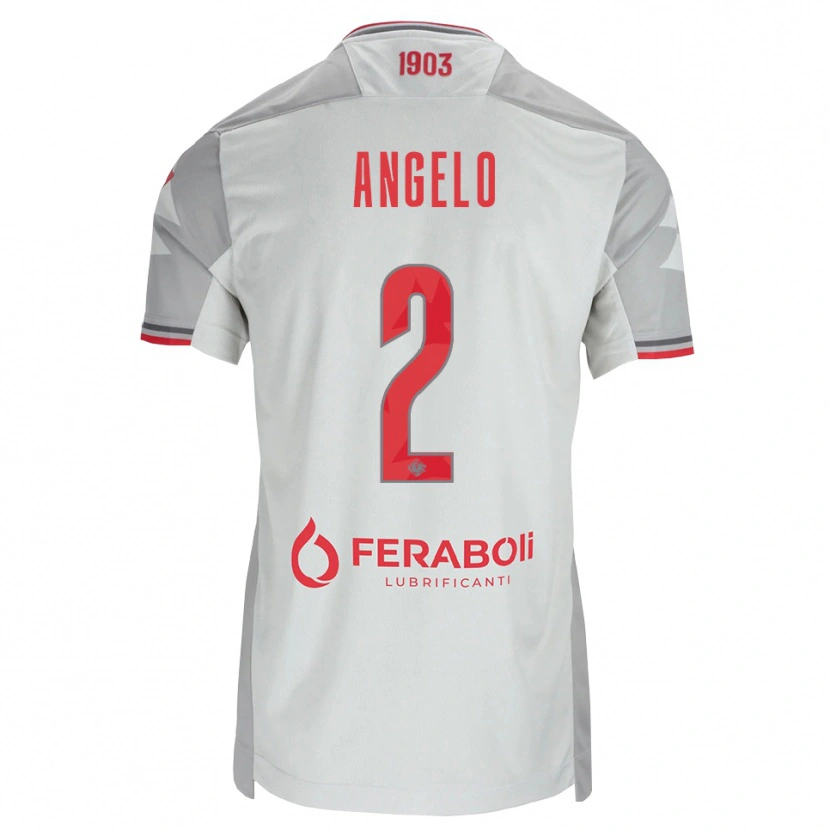 Danxen Damen Angelo Antonio Di Palma #2 Grau Weiß Rot Auswärtstrikot Trikot 2026/27 T-Shirt