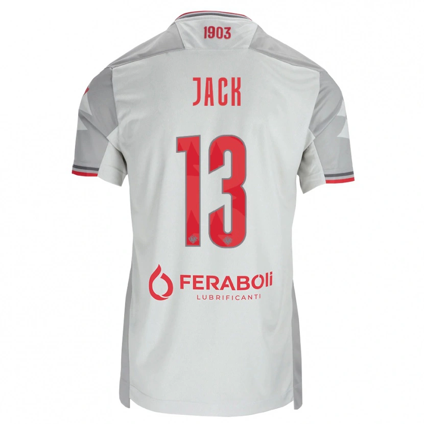 Danxen Damen Fellipe Jack #13 Grau Weiß Rot Auswärtstrikot Trikot 2026/27 T-Shirt