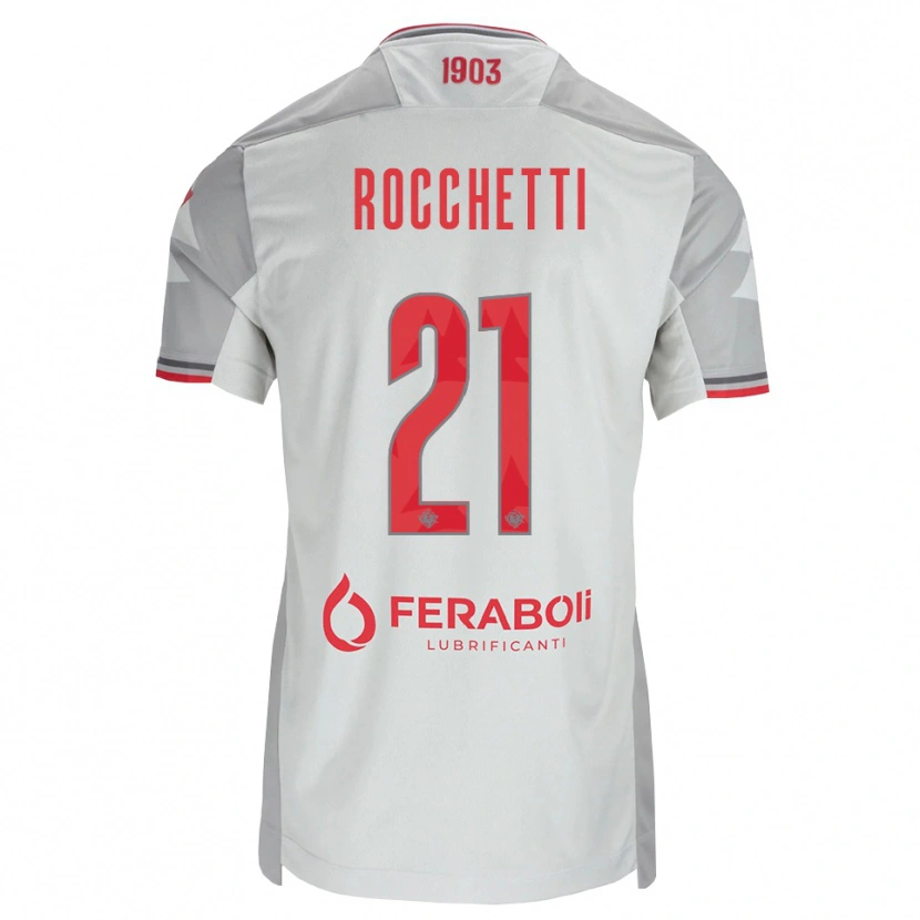 Danxen Damen Yuri Rocchetti #21 Grau Weiß Rot Auswärtstrikot Trikot 2026/27 T-Shirt