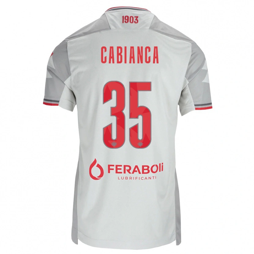 Danxen Damen Eddy Cabianca #35 Grau Weiß Rot Auswärtstrikot Trikot 2026/27 T-Shirt