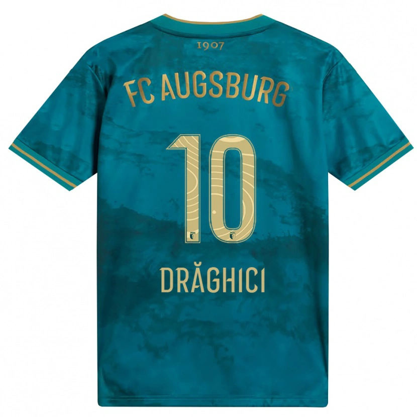 Danxen Damen Robert Drăghici #10 Grün Braun Auswärtstrikot Trikot 2026/27 T-Shirt