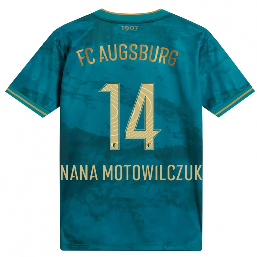 Danxen Damen Kevin Nana #14 Grün Braun Auswärtstrikot Trikot 2026/27 T-Shirt