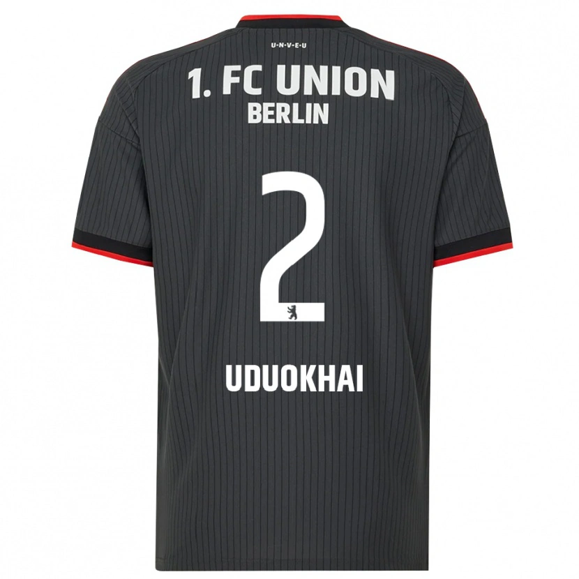 Danxen Damen Felix Uduokhai #2 Schwarz Weiß Rot Auswärtstrikot Trikot 2026/27 T-Shirt
