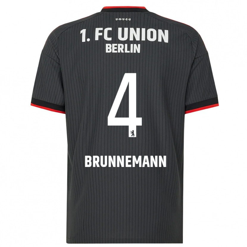 Danxen Damen Laurenz Brunnemann #4 Schwarz Weiß Rot Auswärtstrikot Trikot 2026/27 T-Shirt