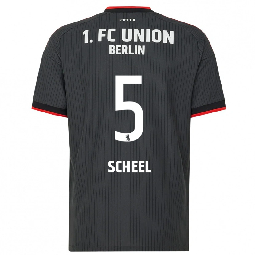 Danxen Damen Luca Scheel #5 Schwarz Weiß Rot Auswärtstrikot Trikot 2026/27 T-Shirt