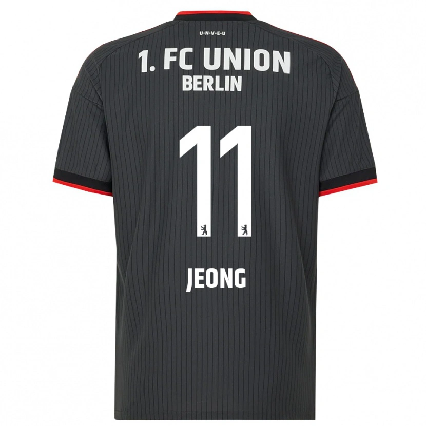Danxen Damen Woo-Yeong Jeong #11 Schwarz Weiß Rot Auswärtstrikot Trikot 2026/27 T-Shirt
