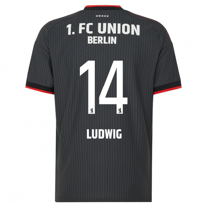 Danxen Damen Brandon Ludwig #14 Schwarz Weiß Rot Auswärtstrikot Trikot 2026/27 T-Shirt