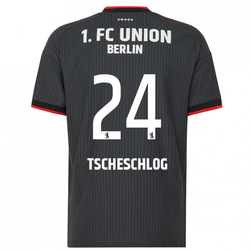 Danxen Damen Jonas Tscheschlog #24 Schwarz Weiß Rot Auswärtstrikot Trikot 2026/27 T-Shirt
