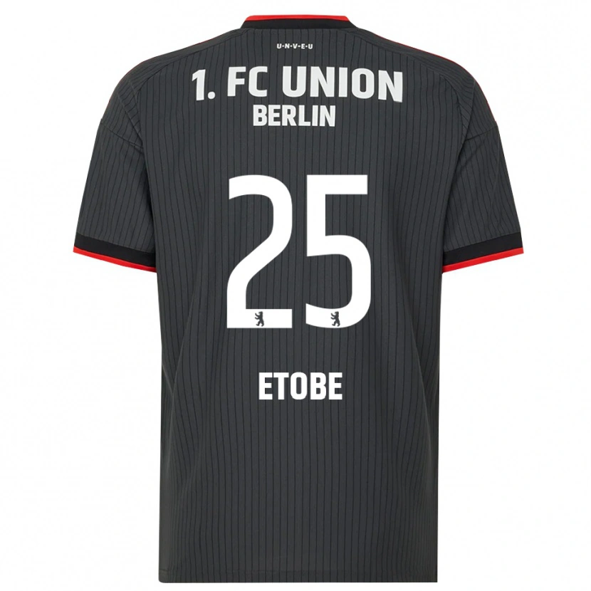 Danxen Damen Michael Etobe #25 Schwarz Weiß Rot Auswärtstrikot Trikot 2026/27 T-Shirt