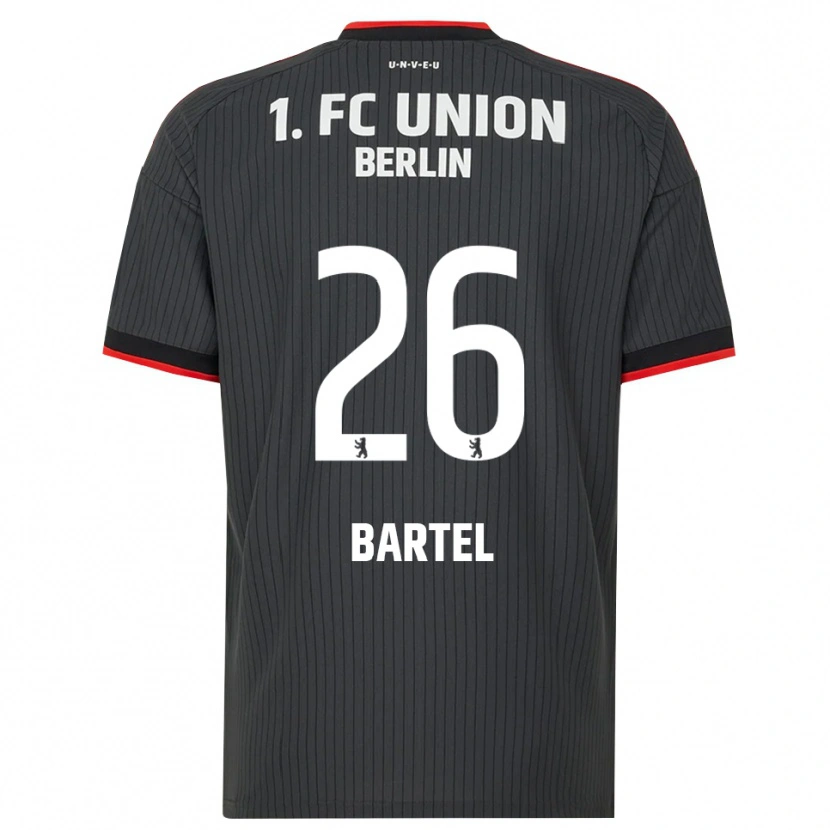 Danxen Damen Oskar Bartel #26 Schwarz Weiß Rot Auswärtstrikot Trikot 2026/27 T-Shirt
